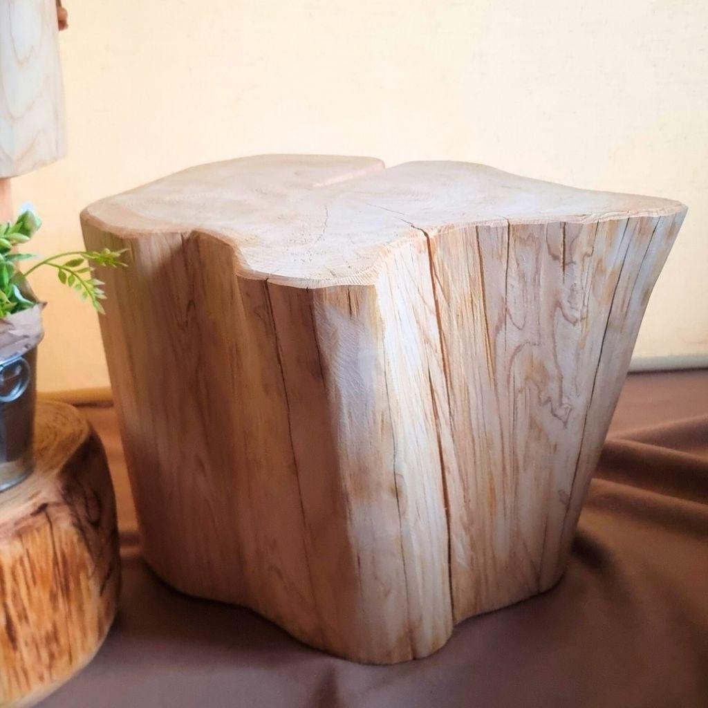 超特大サイズ 天然アロマ ひのきの切株テーブル 根元末広がり