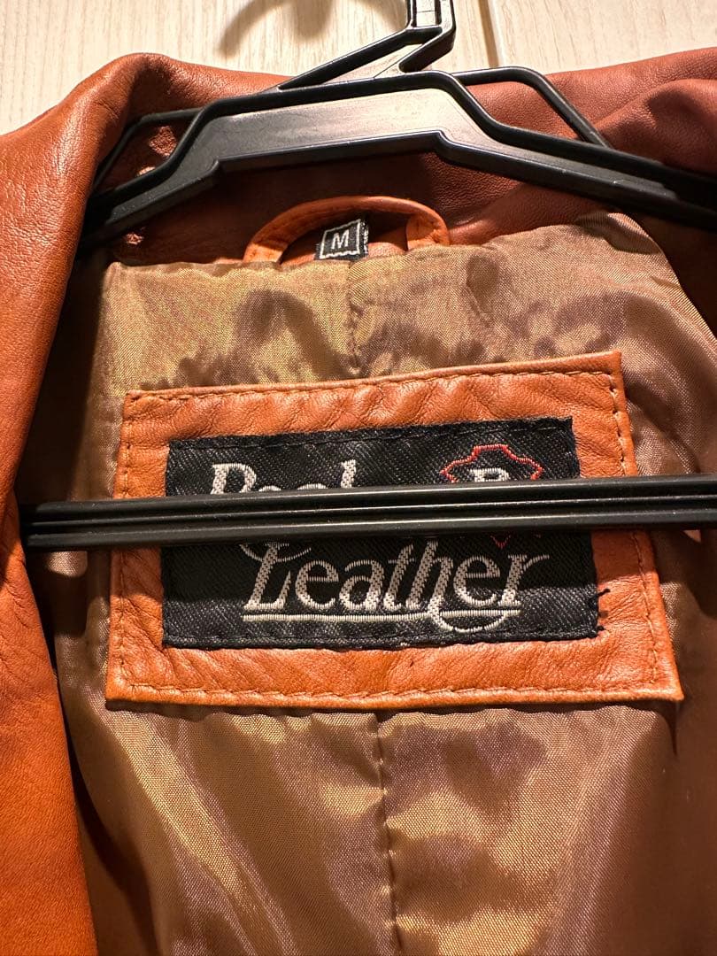 【美品】ブラウン レザー ロングコート