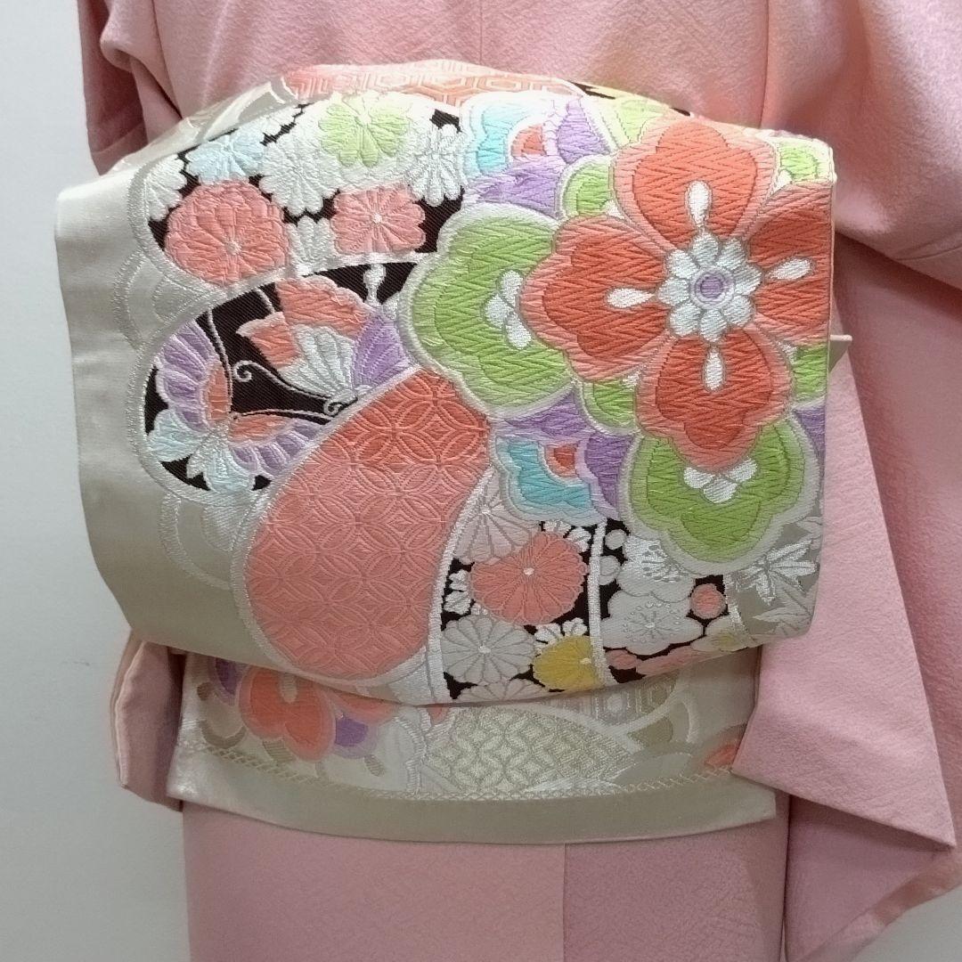 987　みはっちゃん　未使用品　作家もの　ピンク系色無地　4点フルセット