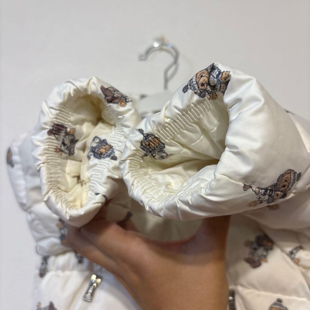 値下げ！美品　ラルフローレン ポロベア　ダウンジャケット　24M 90 ホワイト