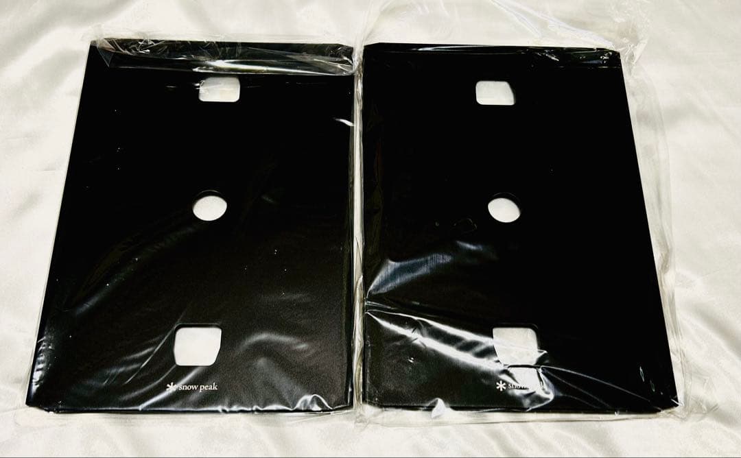 【非売品】スノーピーク フラットバーナー専用リッドトレーブラック　2枚セット