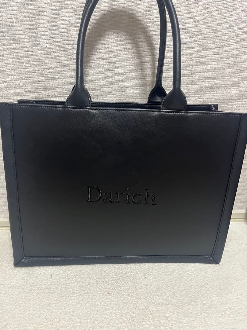 Darich ロゴレザートートバッグ黒