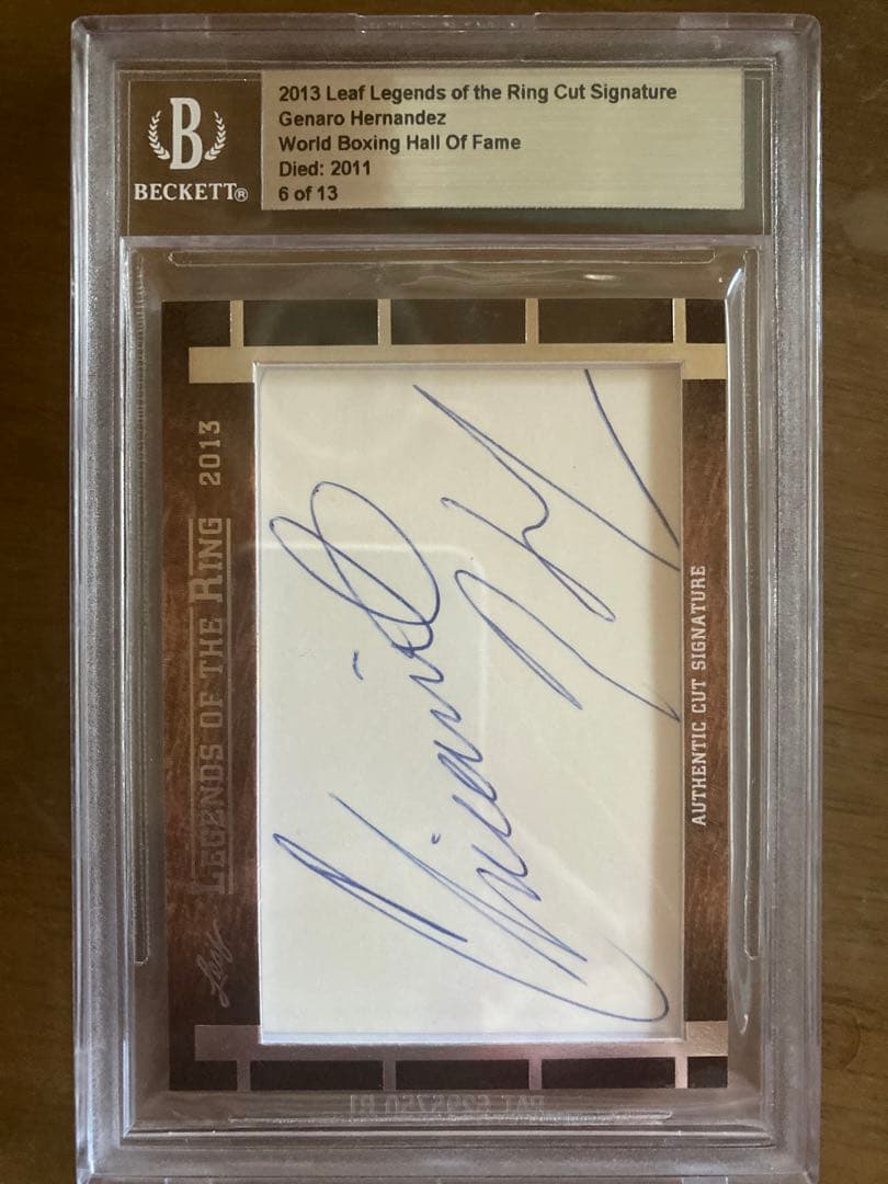 元WBA・WBC世界スーパーフェザー級王者ヘナロ・エルナンデス　サインカード
