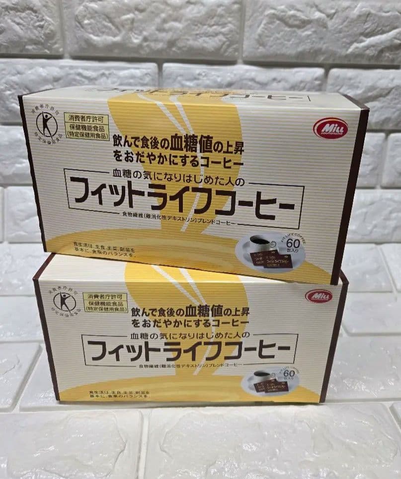 ミル総本社　フィットライフコーヒー 60包×2箱 血糖値対策