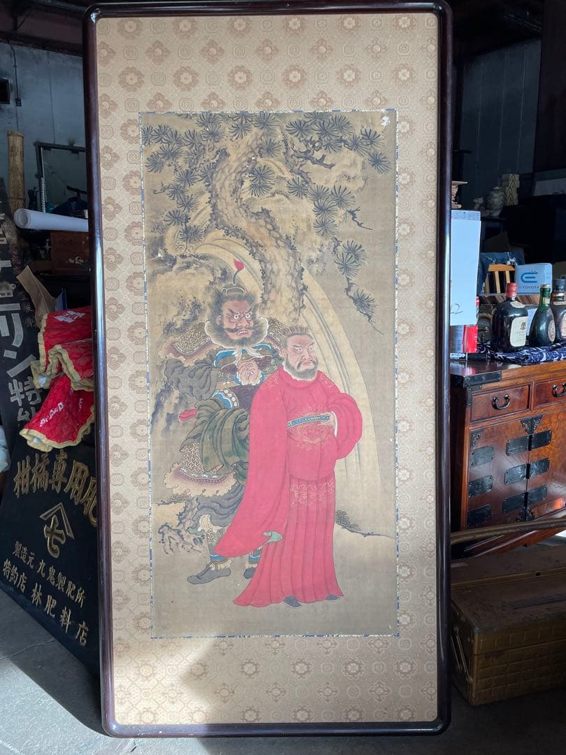 【模写】希品 超大幅 鐘馗図 明治～昭和初期　魔除けの神 厄除け 疫病除け　無銘