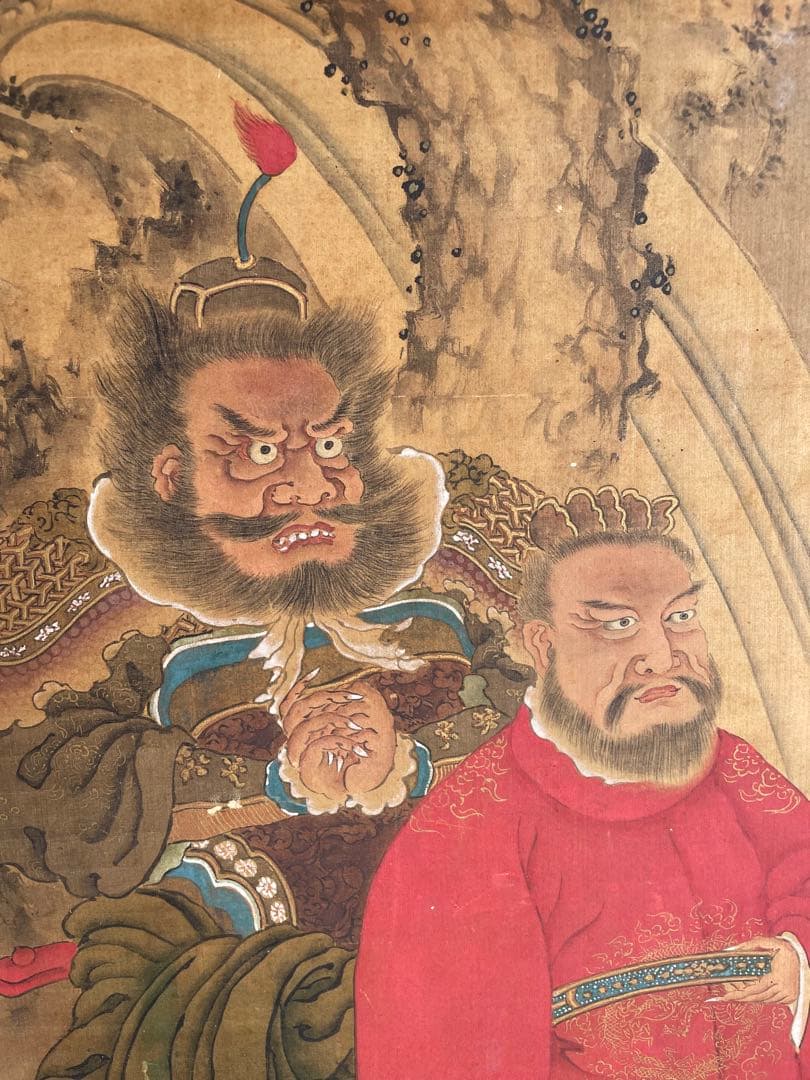 【模写】希品 超大幅 鐘馗図 明治～昭和初期　魔除けの神 厄除け 疫病除け　無銘