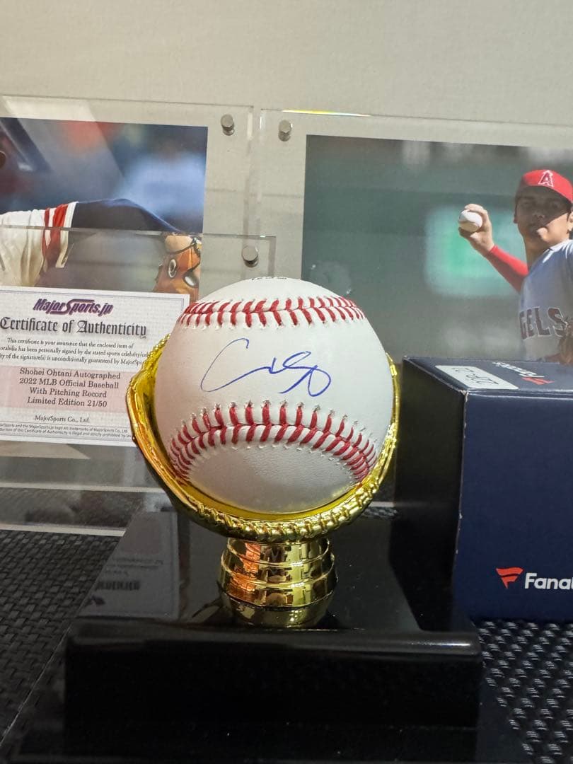 【NIFTY】大谷翔平 直筆サインボール MLB公式&Fanatics