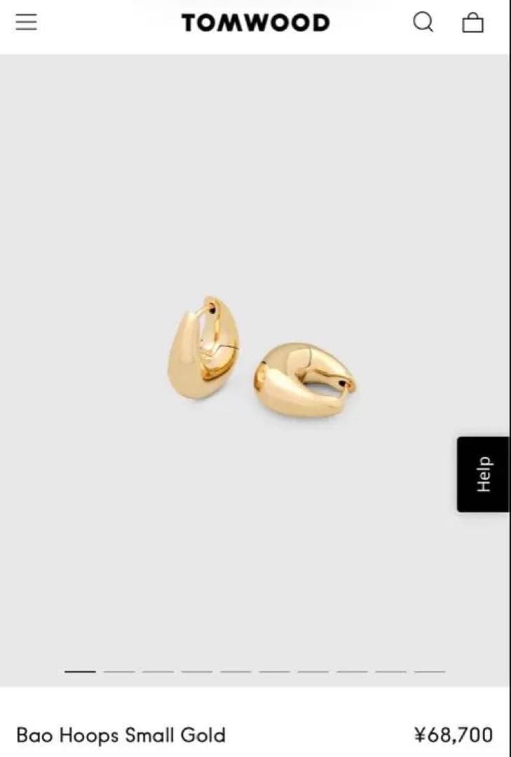 TOMWOOD Bao Hoops Small Gold トムウッド　バオ