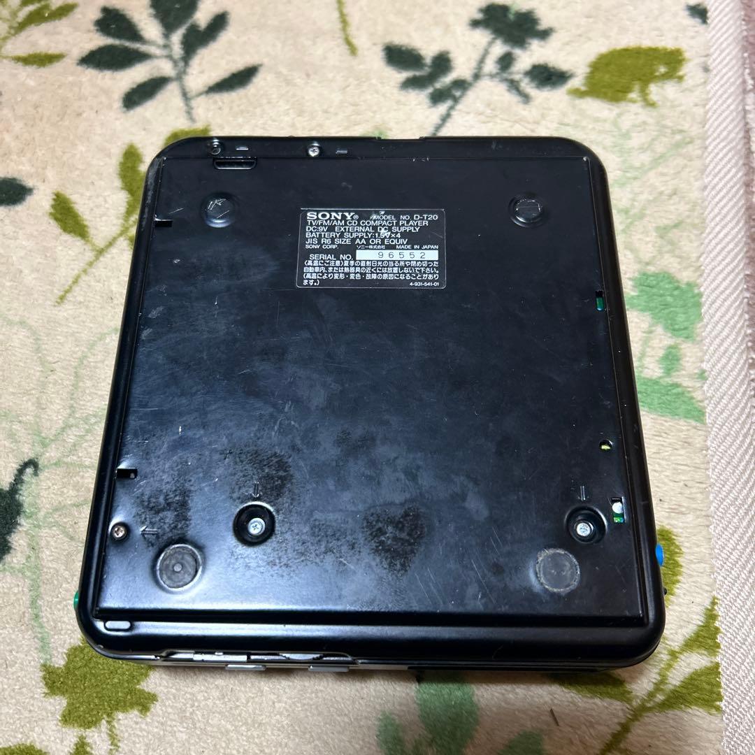 ポータブルプレーヤー sony discman d-t20
