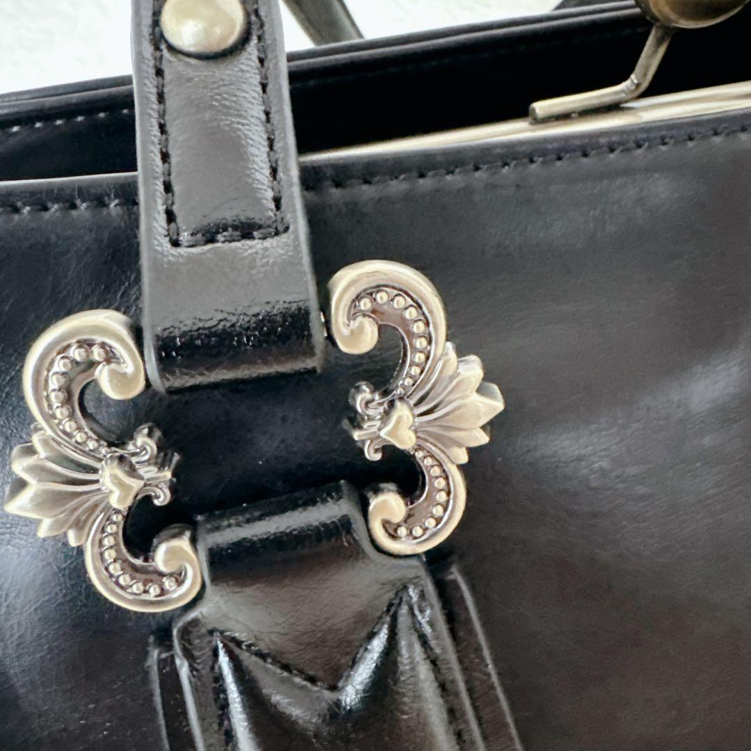 現行品✨美品✨ANNASUIアナスイ ディディオン ハンドバッグ がま口 大