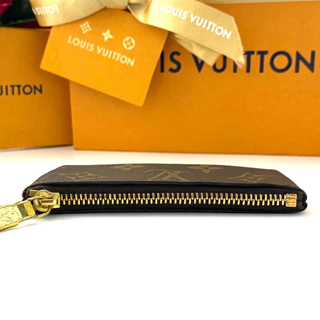 ルイ ヴィトン◎ポシェット クレ モノグラム ケース 小銭入れ ブラウン
