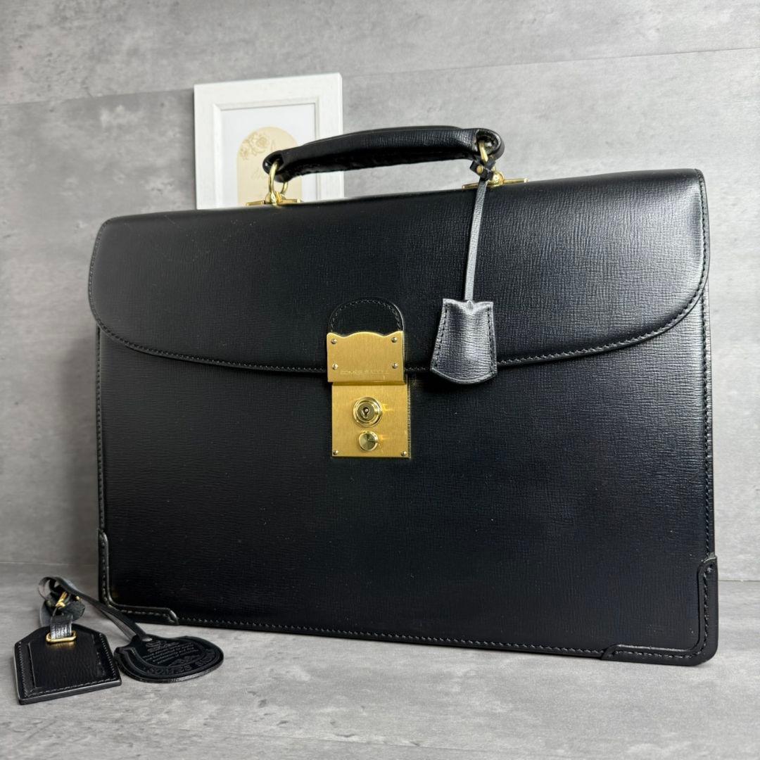 SOMES SADDLE ソメス サドル エグゼクティブ ダレスバッグ ブラック