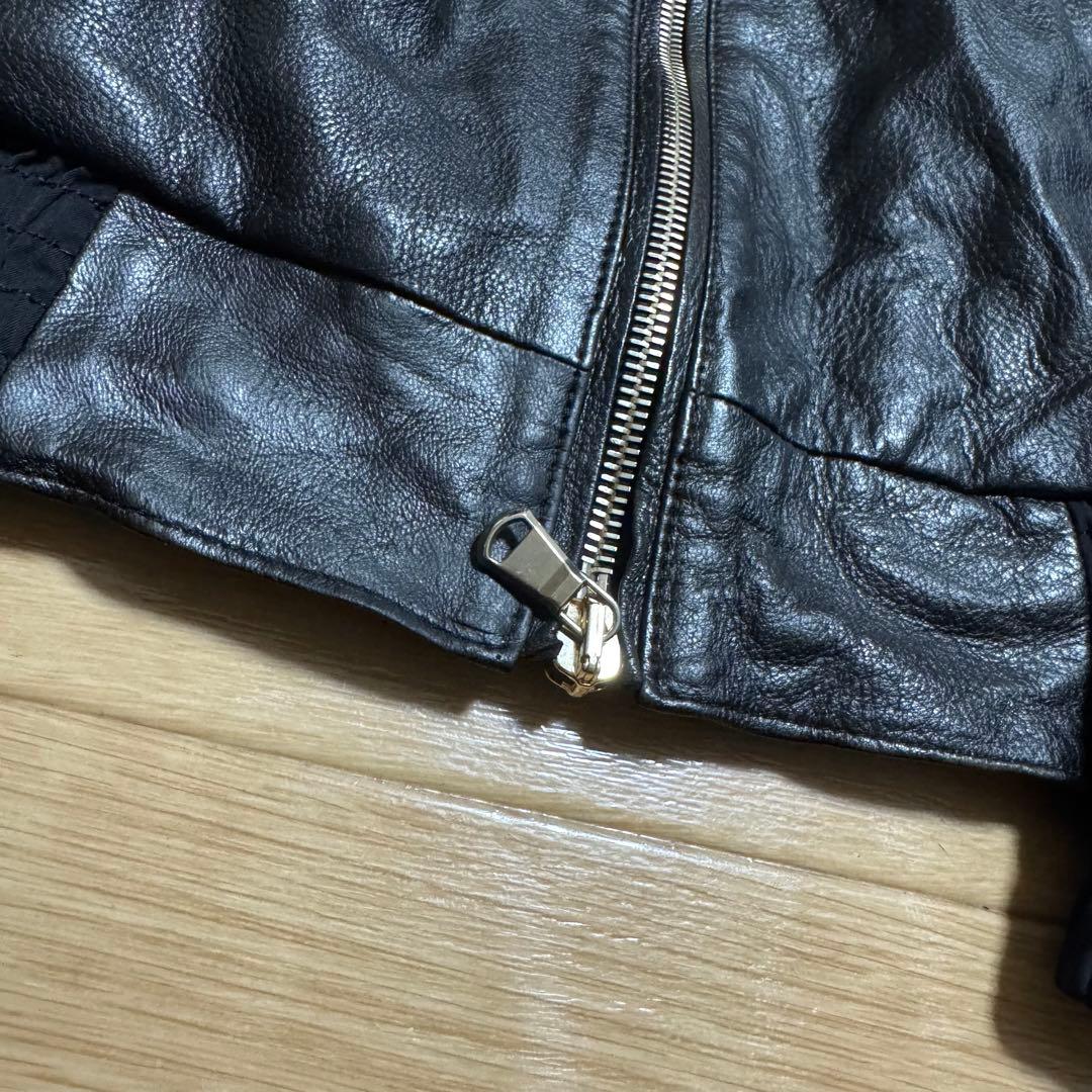 エンメティ シングルライダースジャケット ブラックgiab's archivio