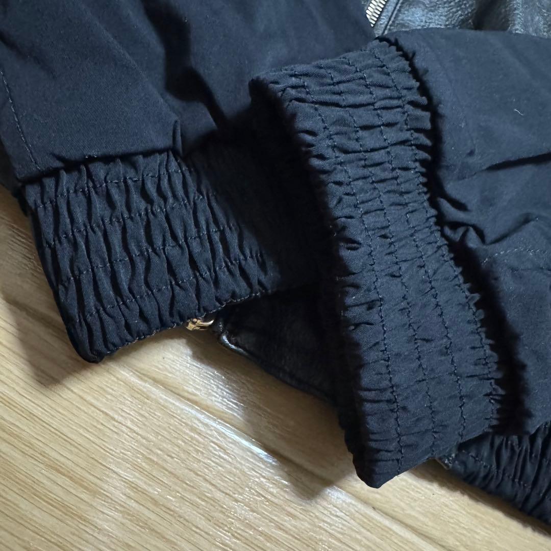 エンメティ シングルライダースジャケット ブラックgiab's archivio