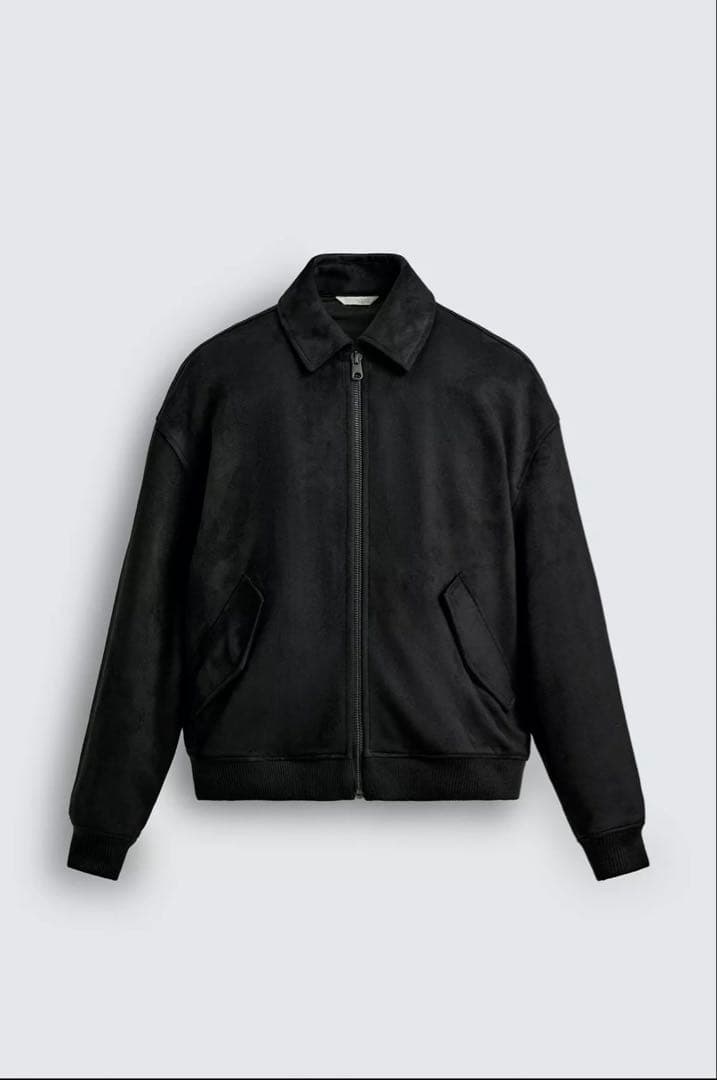 【ZARA】フェイクスエードキルティングジャケット