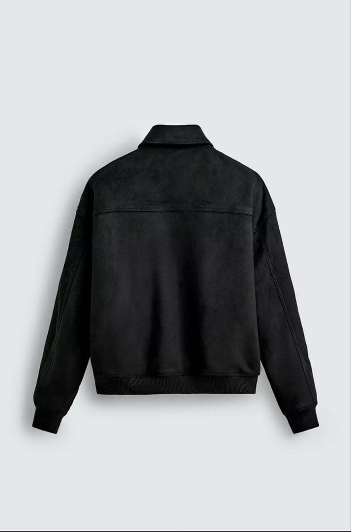 【ZARA】フェイクスエードキルティングジャケット