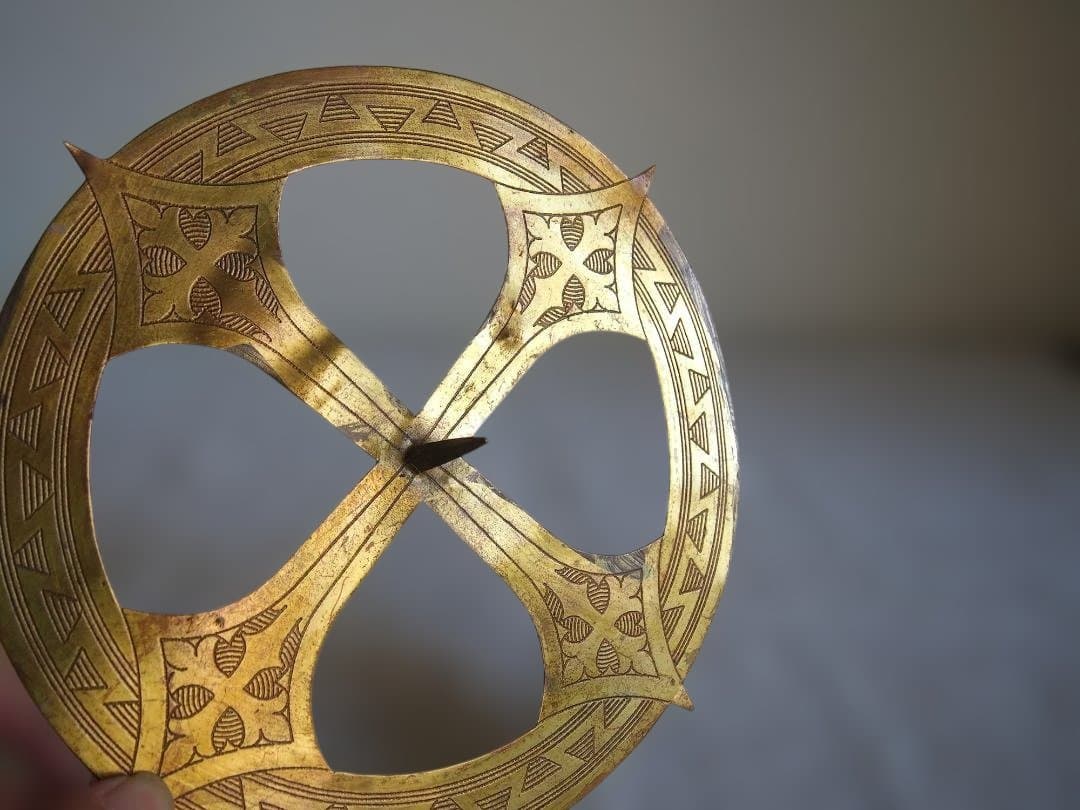 幼子イエス像や聖母マリア像などにつける光輪 真鍮 カトリック彫像用/K328