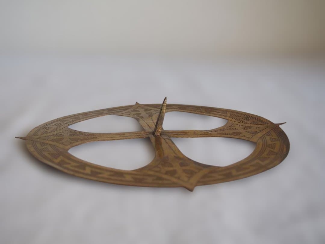 幼子イエス像や聖母マリア像などにつける光輪 真鍮 カトリック彫像用/K328