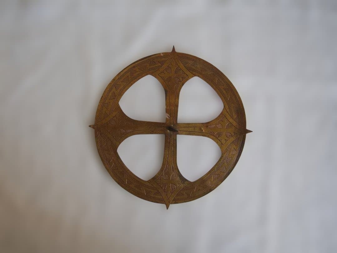 幼子イエス像や聖母マリア像などにつける光輪 真鍮 カトリック彫像用/K328