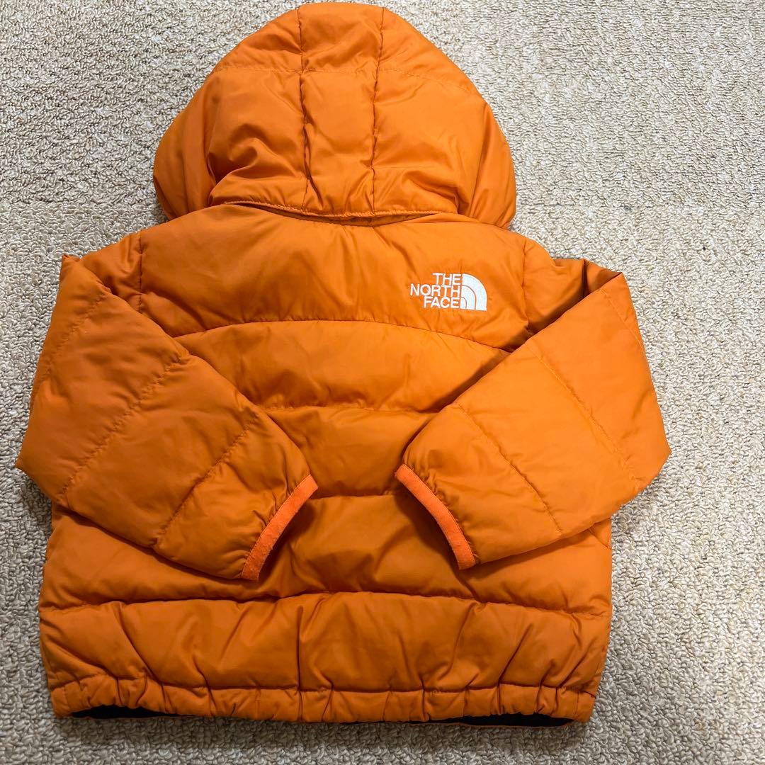 ノースフェイス アコンカグア ダウンジャケット　80 オレンジ　ベビー　キッズ