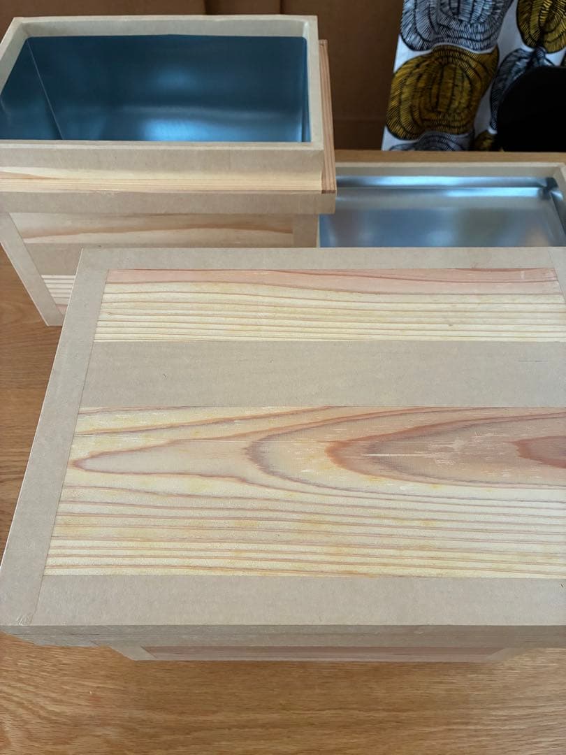 茶箱（小）5kg トタン仕上げ 2個