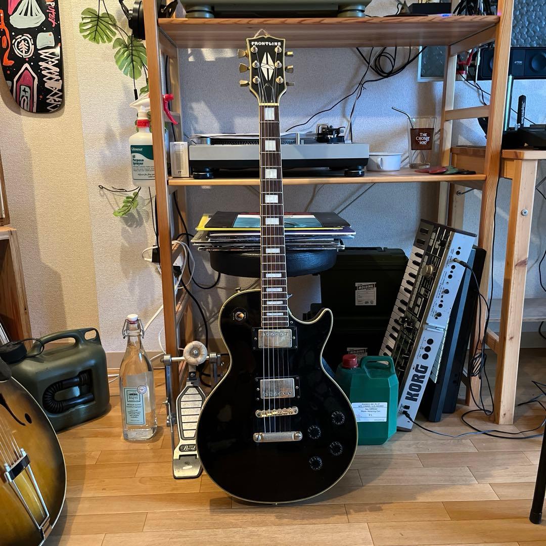 Frontline lespaul black レスポール 配送料無料
