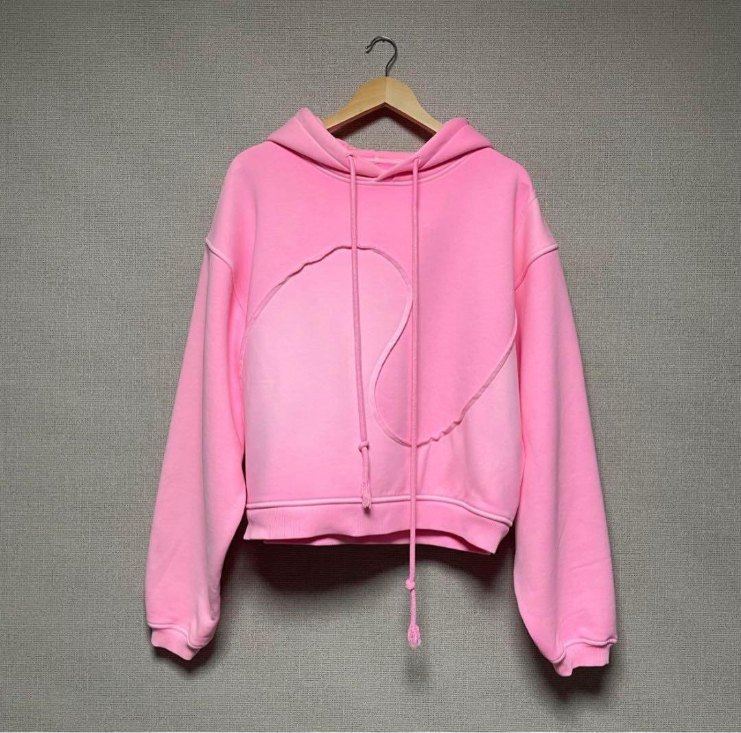 ERL ピンク フード付きパーカー