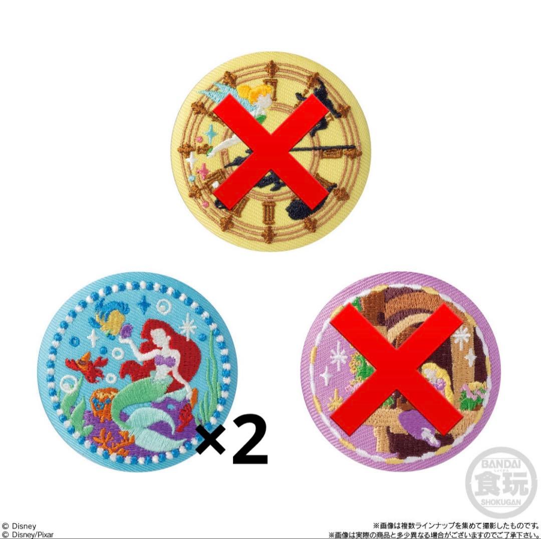 ディズニー　刺繍缶バッジ　バラ売り