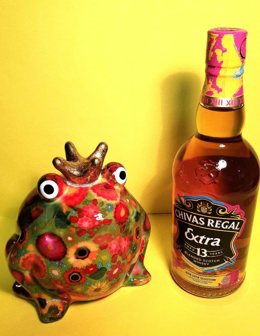 シーバスリーガル13年　Eラムカスク &ポンピドウー（ベルギー産カエルの貯金箱）