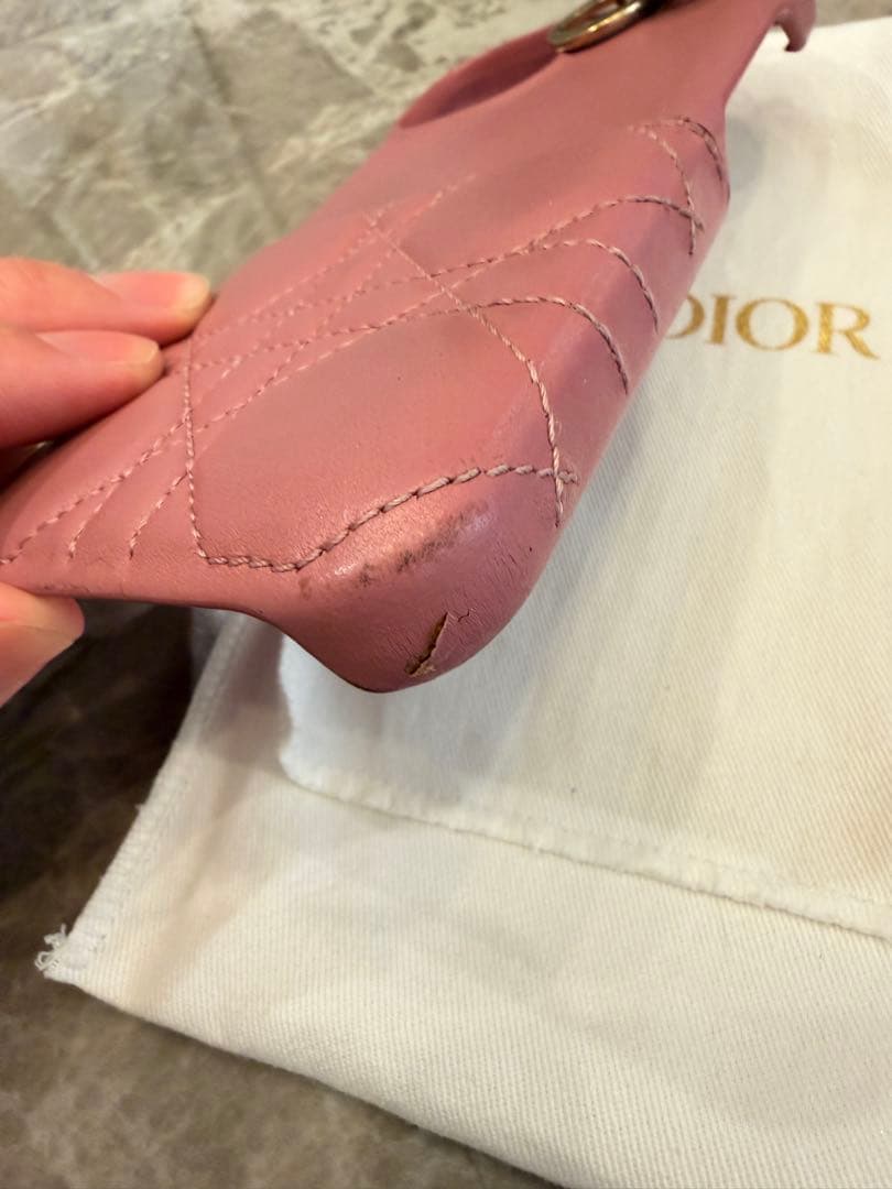 Dior ピンクレザー iPhone13ケース