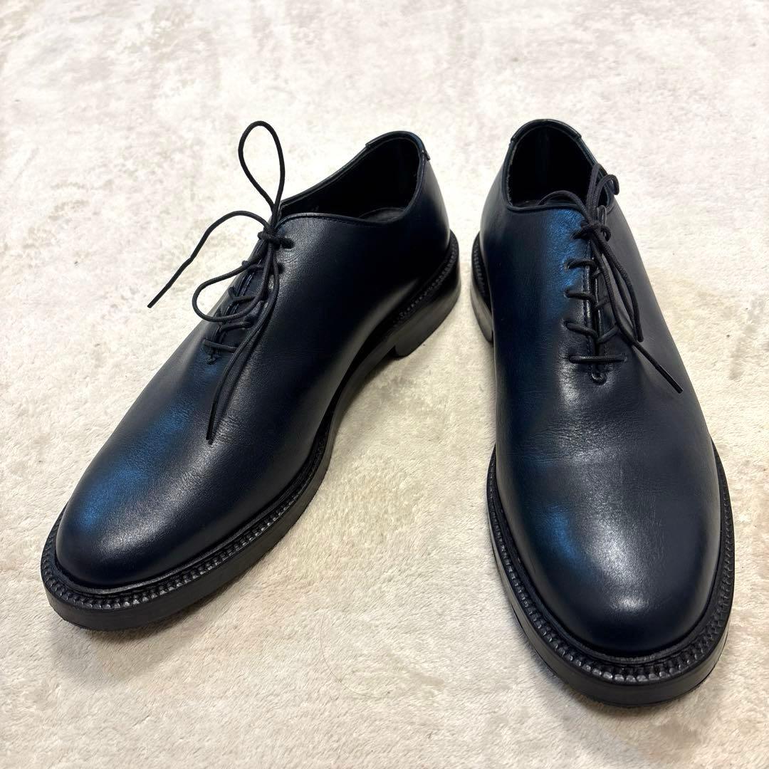 極美品⭐️YAMANE ダークネイビー コードバーン 革靴　レースアップ　28