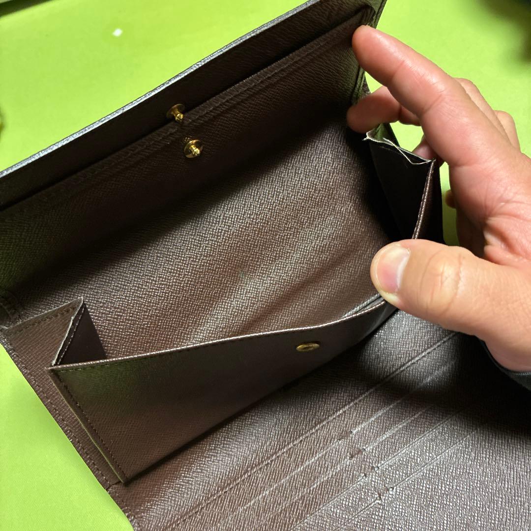ルイヴィトン　ダミエ　三つ折り長財布