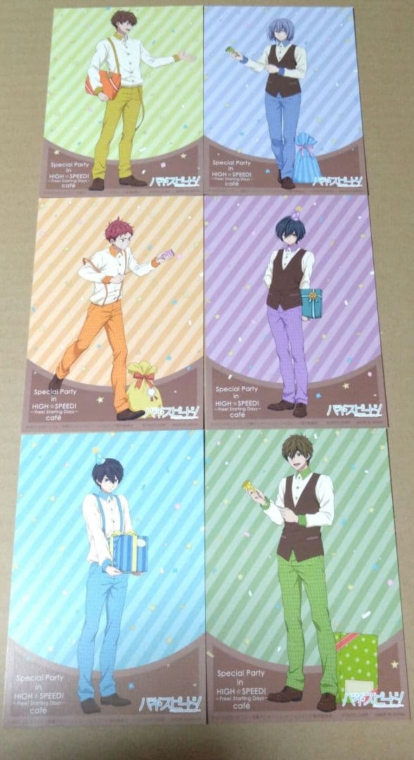 ハイ☆スピード! Free! 秋葉原アドアーズ　アトレ　ポストカード　6枚セット