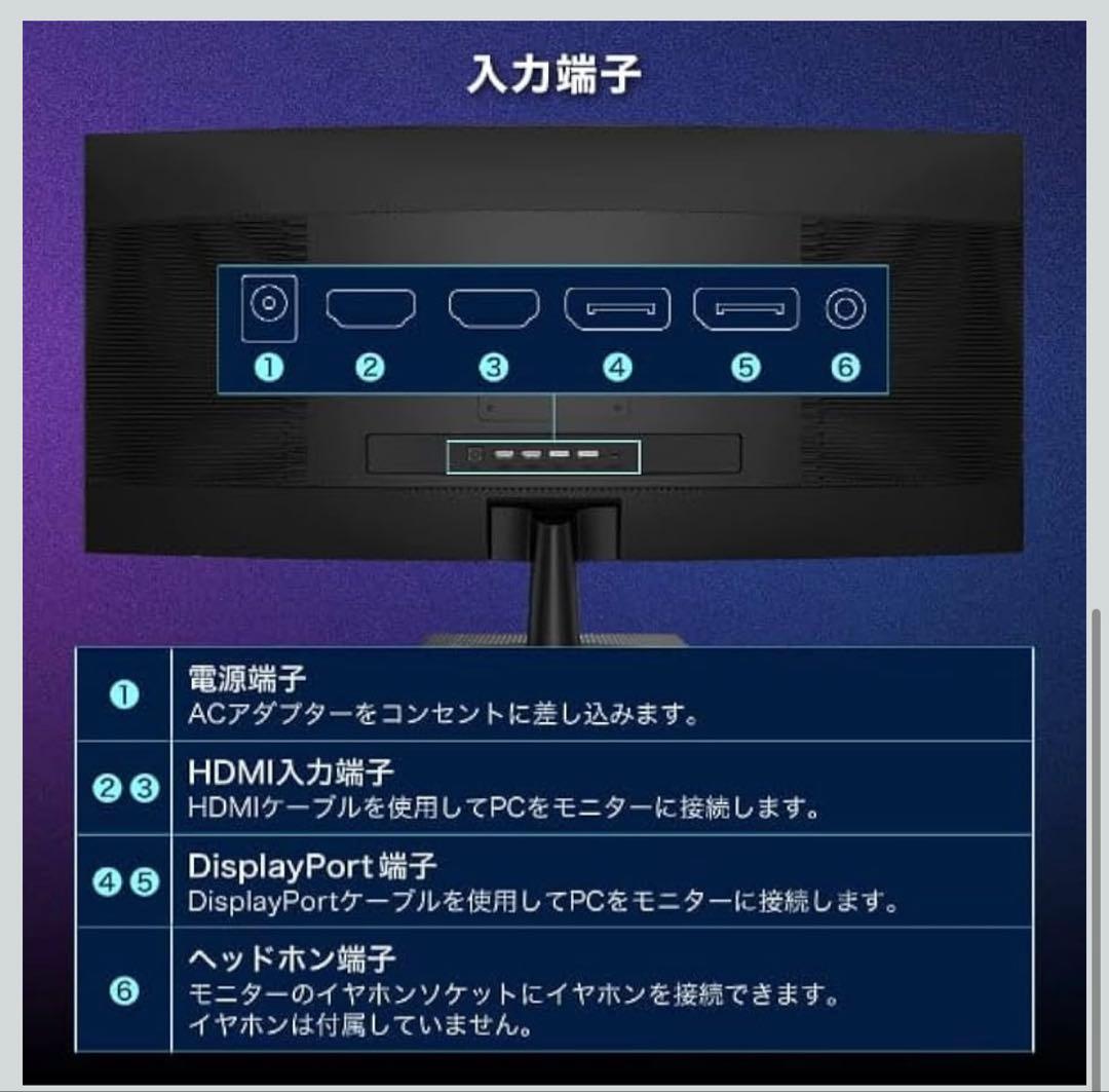 【使用期間2週間】MAXZEN 34インチ UWQHD ディスプレイ