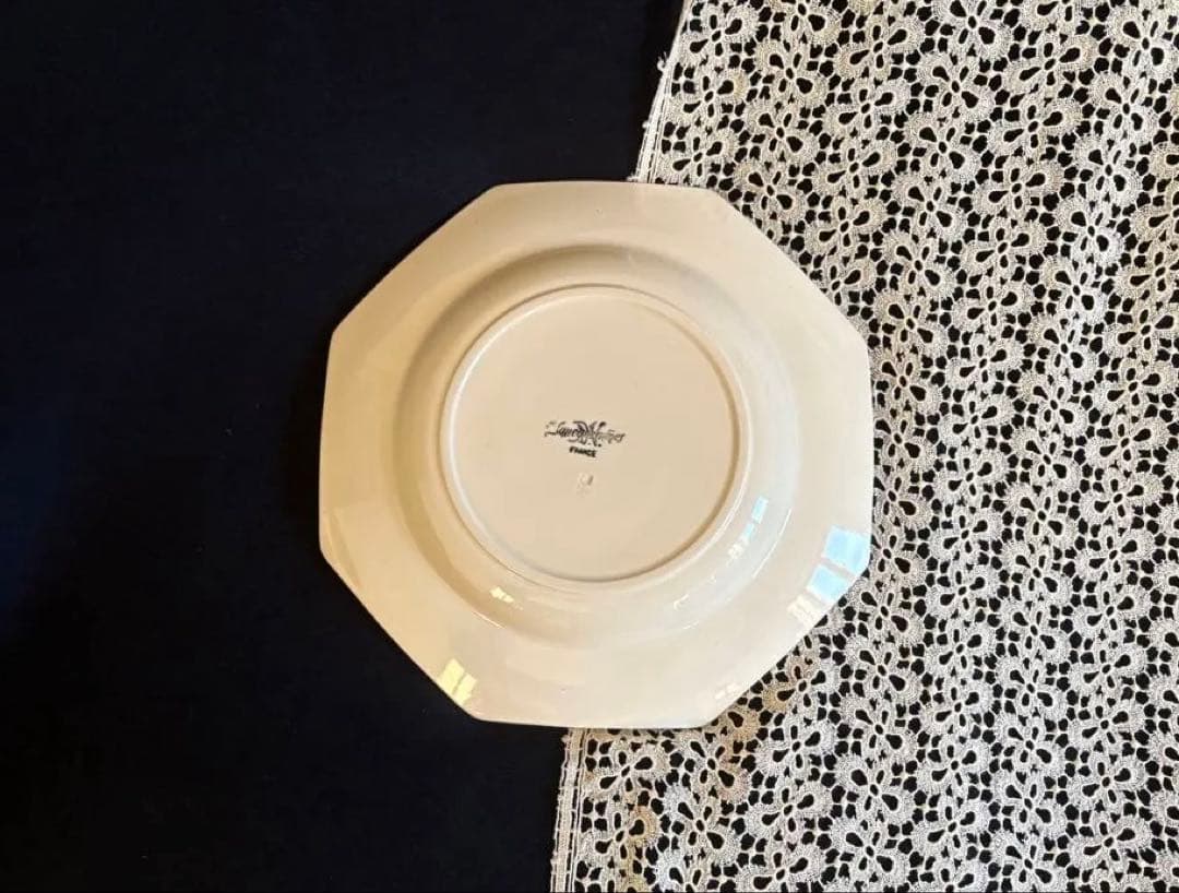 希少 美品 サルグミンヌ オクトゴナル 深皿 フランス アンティーク