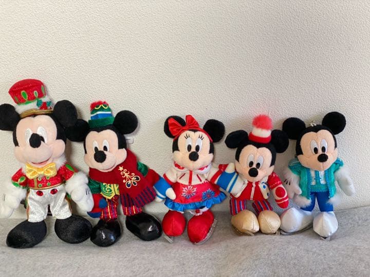 【まとめ売り】ディズニー ミッキー ミニー ぬいぐるみバッジ ストラップ