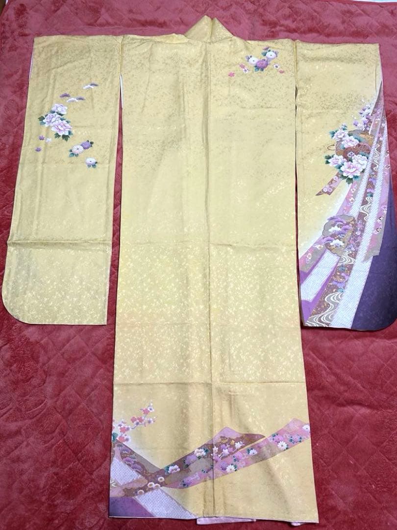 値下げ！ 振袖 着物 花柄　帯付き