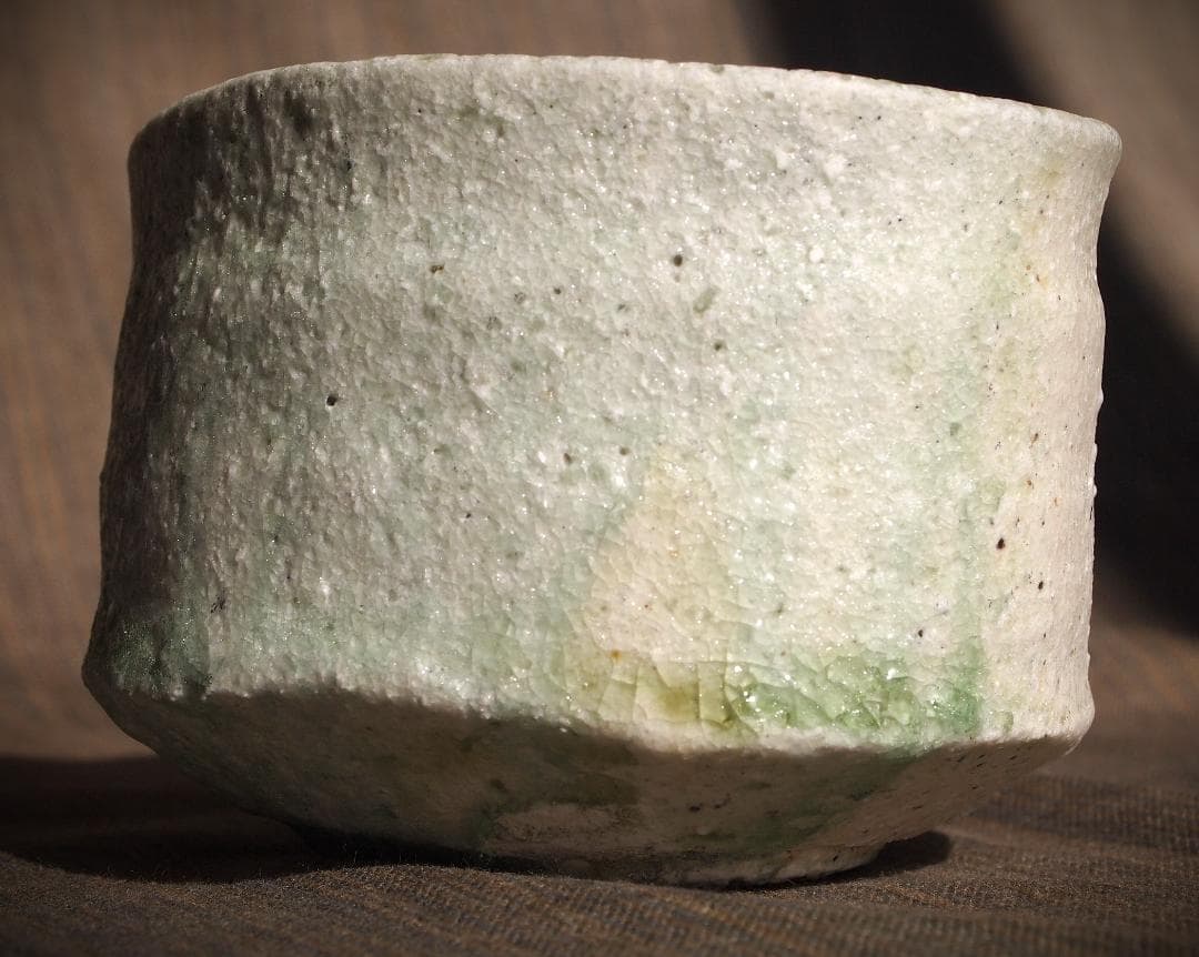 新作★辻村唯【師：辻村史朗】★自然釉小服茶碗★共箱・布