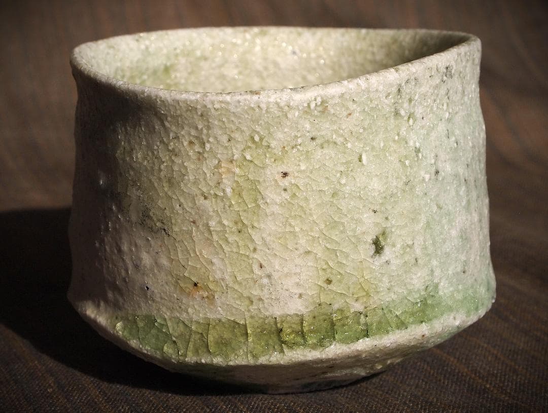 新作★辻村唯【師：辻村史朗】★自然釉小服茶碗★共箱・布