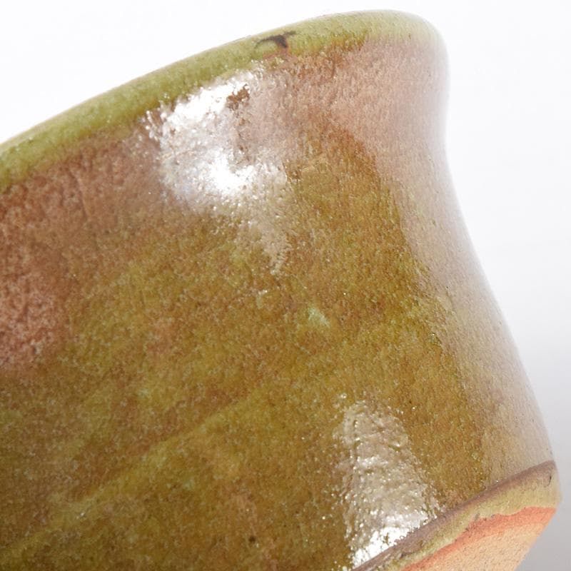 北大路魯山人作　織部　ぐい呑　盃　V　R7635