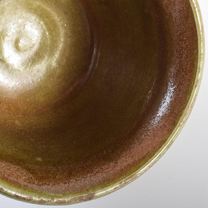 北大路魯山人作　織部　ぐい呑　盃　V　R7635