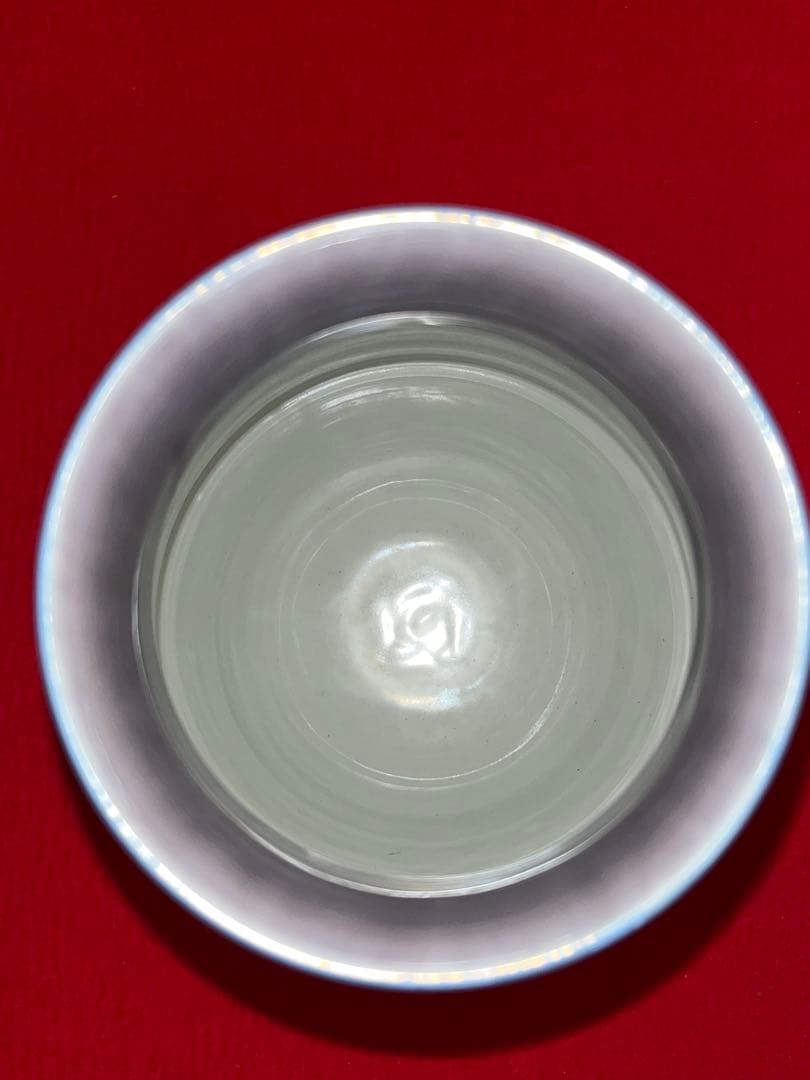 【特価】 柳雨軒 三代 人間国宝 徳田八十吉（正彦銘）碧明釉 花瓶 T241