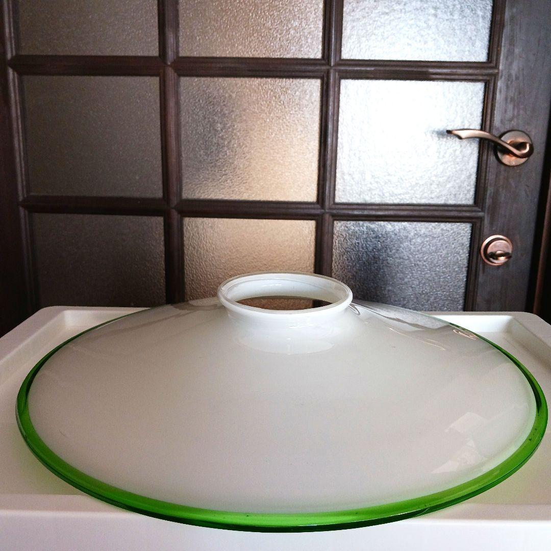 大正ガラス 特大電笠 35センチ アンティーク