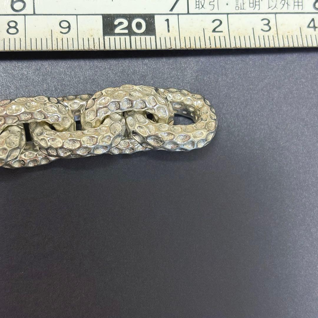 【S925】US輸入　ベビーチェーンブレスレット　チベットシルバー　ヴィンテージ