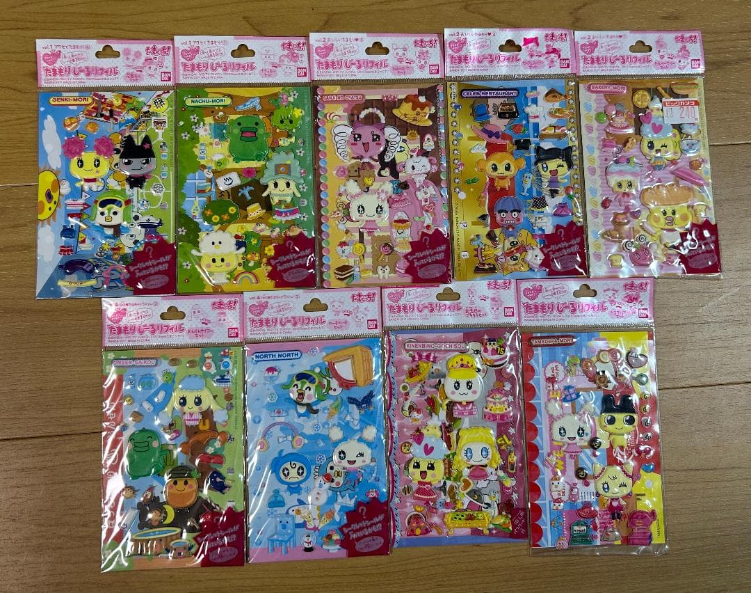 【希少】平成レトロ たまごっち たまもりしーる リフィル 9パックセット