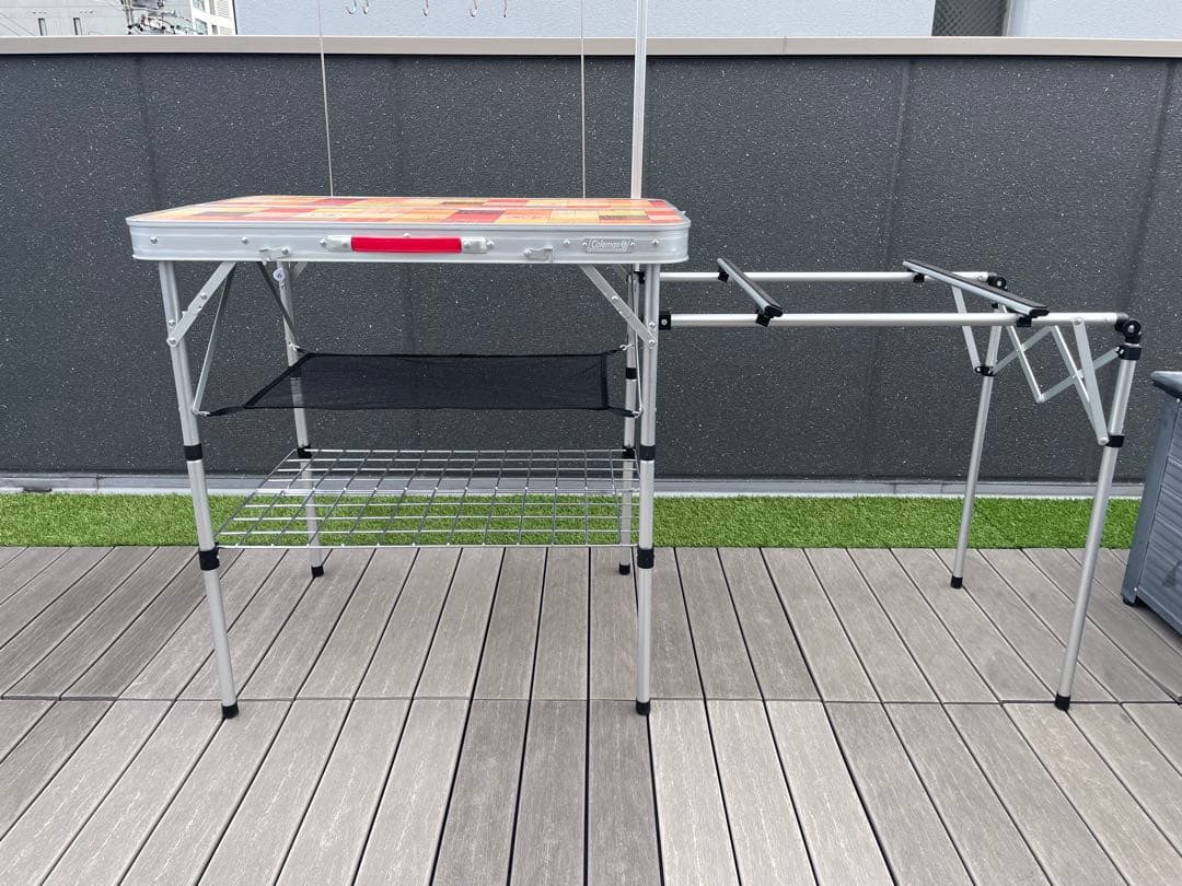 ⭐️Coleman アウトドアテーブル 折りたたみ式　2バーナー対応