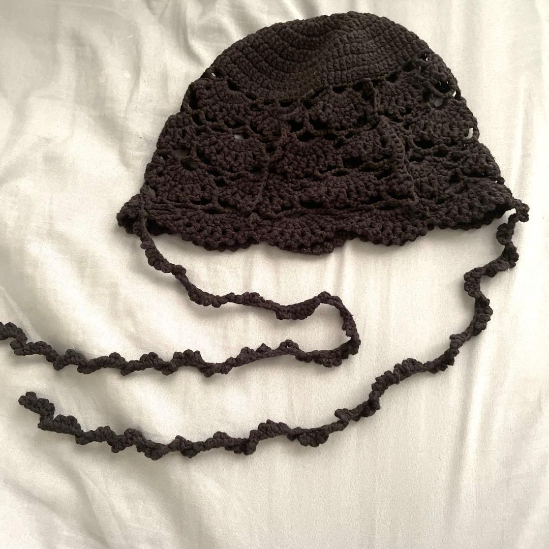 Perverze Scalloped Crochet Headdress 帽子