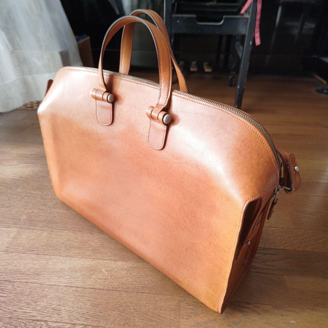 ブラウンレザー ビジネスバッグ