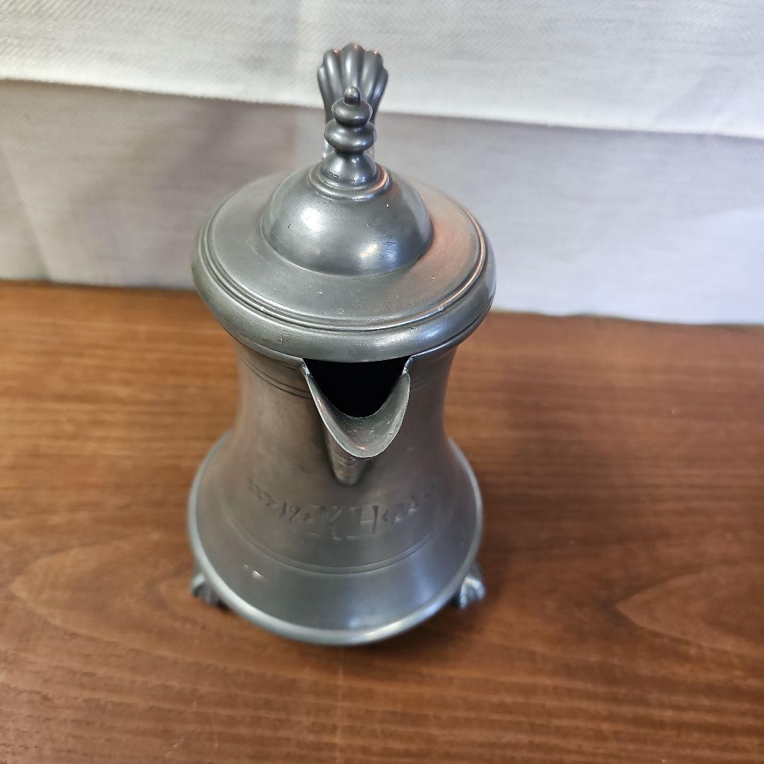 ヴィンテージ錫製ポット