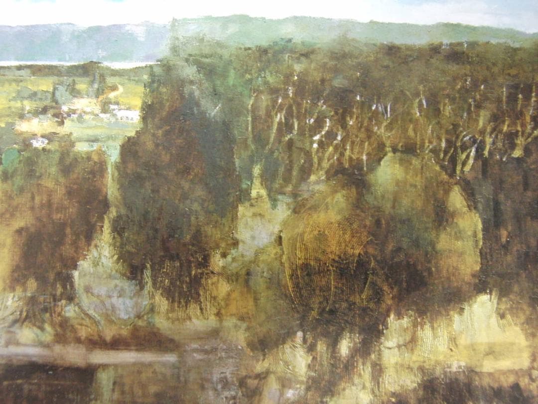 毛利弘子、【マングローブの林（沖縄）】、希少な額装用画集より